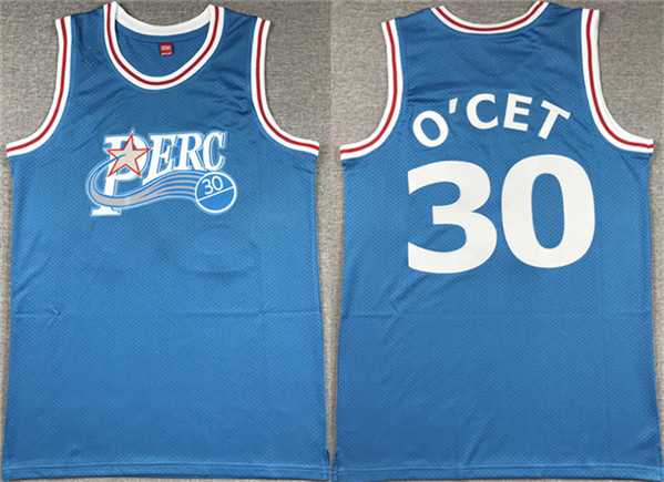 Mens Perc #30 OCet Movie Blue Stitched Basketball jersey